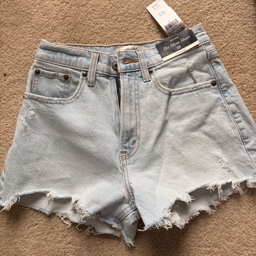 Abercrombie & Fitch Light Blue Jean Shorts
